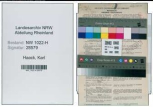 Entnazifizierung Karl Haack , geb. 20.07.1902 (Angestellter)