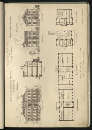 Project zu einem dreiklassigen Schulhause mit Lehrerwohnung [...] / Project zu einem Kinder-Heim [...]