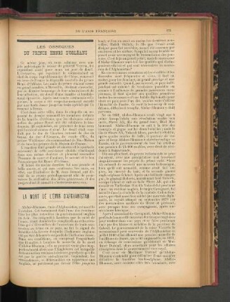 Les Obsèques du Prince Henri D'Orleans.