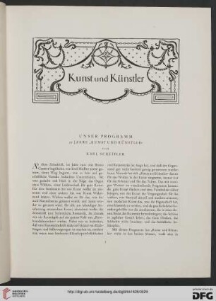 Unser Programm 25 Jahre "Kunst und Künstler"