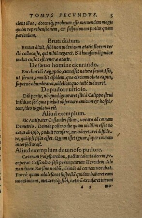 Florilegium historicum : apophtegmatibus, sententiis selectis, venuste dictis, salibus, jocis, ac variis omnino memorabilibus historiis, antiquis & recentibus, ex variis autoribus collectis, refertum, & in tres tomos sive libros distinctum, 2