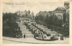 Erster Weltkrieg - Postkarten "Aus großer Zeit 1914/15". "Bruxelles - Mont des Arts"