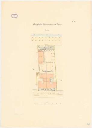 Gymnasium, Bonn: Lageplan 1:250