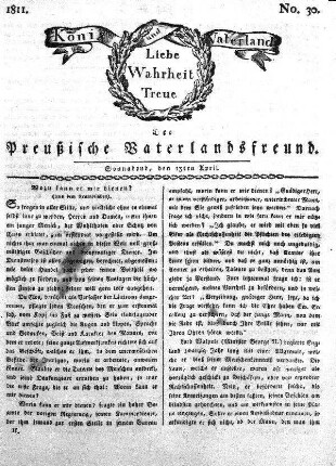 No. 30., vom 13ten April