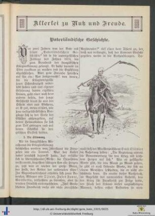 Vaterländische Geschichte.