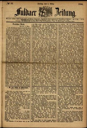 Ausgabe vom Freitag, den 05. März 1886.