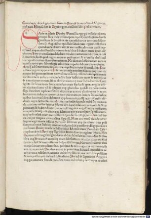Genealogiae deorum gentilium : mit Register und Gedicht auf das Werk von Dominicus Silvester und mit Gedicht an Jacobus Zeno, Bischof von Padua, von Raphael Zovenzonius