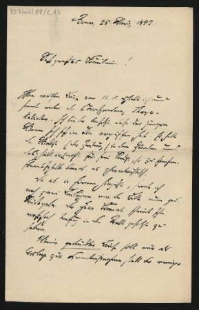 Brief an La Mara : 25.03.1892