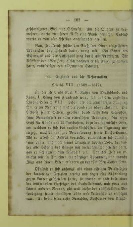 22. England und die Reformation