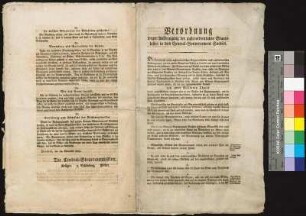 Anordnung der Steuerkommission zur Umsetzung der Erhebung der Sondersteuer.