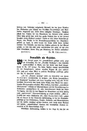 Damaschke als Erzieher