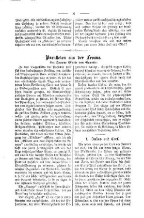 Parallelen aus der Levana