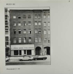 Fotografie: Oranienstr. 5, 1983