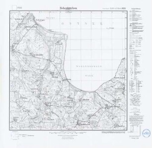 2033 Hohenkirchen in Mecklenburg, Meßtischblatt (4cm - Karte)