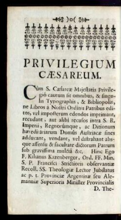Privilegium Caesareum