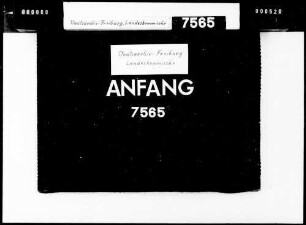 Errichtung einer Zwangsinnung für das Friseur- und Barbiergewerbe in den Amtsbezirken Säckingen und Waldshut