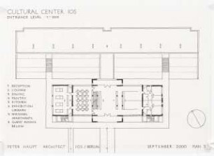Kulturzentrum, Ios: Grundriss Erdgeschoss 1:200