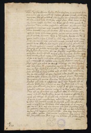 Johannes Kepler an den Rektor: Bewerbung um das Stipendium Wilense, Brief vom 7.6.1590 [gedruckt in: Gesammelte Werke Johannes Kepler, Band 13 und Joannis Kepleri astronomi opera omnia, ed. Ch. Frisch, 1871].