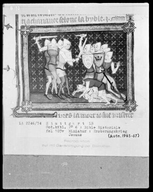 Bible Historiale — Eroberungszug Josuas, Folio 103verso