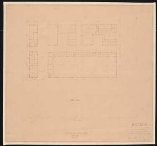 Tonfilmatelier (Filmstadt), Berlin-Gatow: Grundriss Atelieranlage (Fejer-Film) 1:500