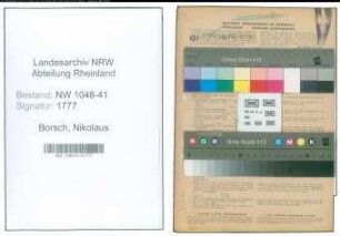 Entnazifizierung Nikolaus Borsch , geb. 23.03.1903 (Bahnpolizist)