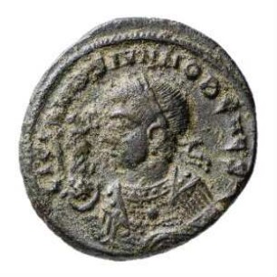 Münze, Follis, 320 n. Chr.