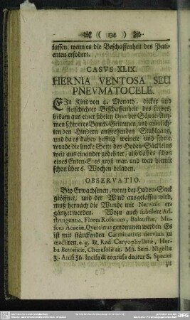 Casus XLIX. Hernia Ventosa Seu Pneumatocele