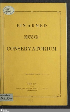 Ein Armee-Musik-Conservatorium