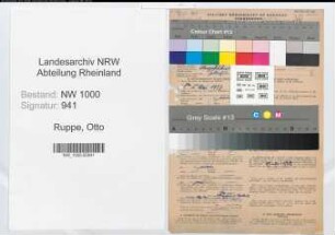 Entnazifizierung Otto Ruppe, geb. 29.05.1890 (Postobersekretaer)