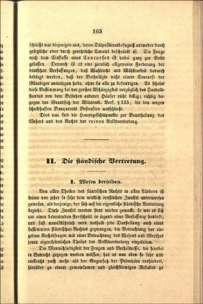 II. Die ständische Vertretung.