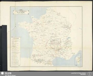 Carte hydrominérale de la France