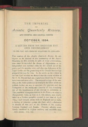 Volume VIII. Nr. 16. October, 1894.