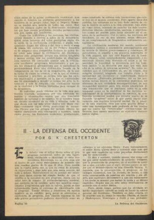 II. - La defensa del occidente
