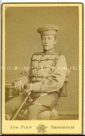 Soldat in Husarenuniform, Carte de Visite
