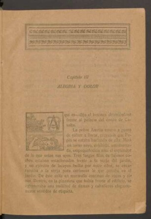 Capítulo III - Alegría y dolor
