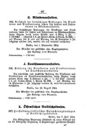 Prüfung für Direktoren und Direktorinnen an Taubstummenanstalten : [J. Taubstummenanstalten]