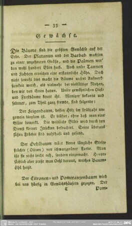 Gewächse