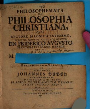 Philosophemata de philosophia Christiana