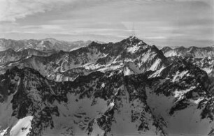Luftaufnahme : Luftaufnahme der Gipfel der Hochkordillere.