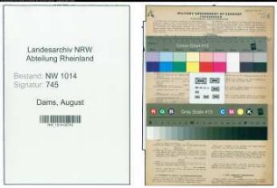 Entnazifizierung August Dams , geb. 22.09.1881 (Ofenbauer)