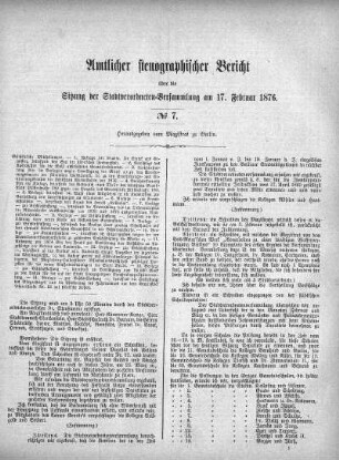 No. 7, 17. Februar 1876