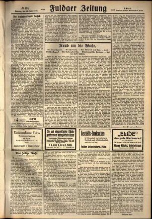Zweite Ausgabe vom Sonntag, den 29. Juli 1928.