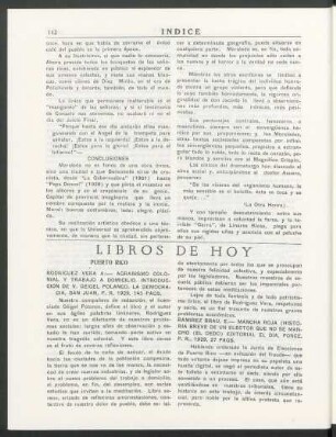 Libros de hoy