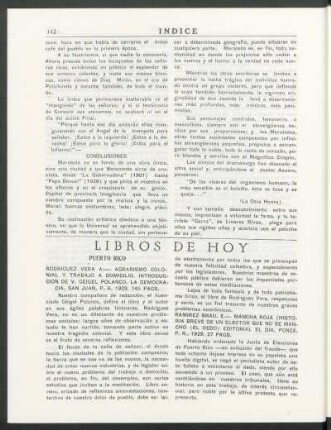 Libros de hoy