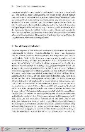 6 Zur Wirkungsgeschichte