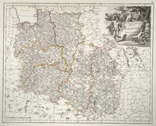 KARTA PSKOVSKOJ GUBERNII iz 6 uezdov