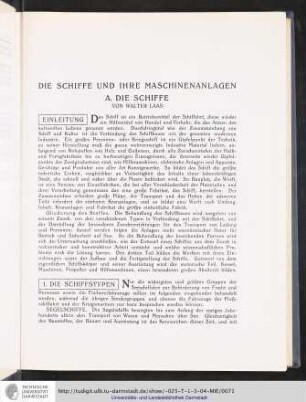 Die Schiffe und ihre Maschinenanlagen