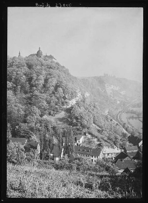 Dornburg. Blick auf Dornburg