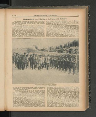 Generaloberst von Falkenhayn in Syrien und Palästina.