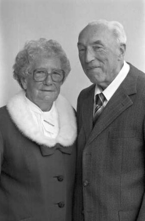 Diamanthochzeit der Eheleute Wilhelm und Emilie Müller aus der Danziger Straße